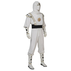 Halloweez Tommy Oliver White Ranger Ninja Cosplay Costume - Halloweez