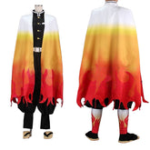 Product Name: Demon Slayer Corps Uniform, Kyojuro Rengoku Cosplay Costume - Halloweez