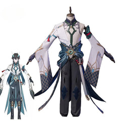 Halloweez Cold Dragon Dan Heng Cosplay Outfit with Dragon Horn for Men - Halloweez