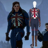 Captain Carter Cosplay Full Set, What If Season 1 Custom Women Costume, Marvel Superhero Cosplay Outfit Custom Made - Halloweez