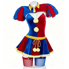 Female Joker The Amazing Digital Circus Cosplay Costume, Custom Outfit for Halloween & Comic Con