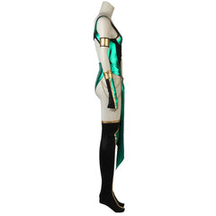 Halloweez Jade Cosplay Costume - Alluring Blue Combat Tights for Women - Halloweez