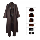 Obi-Wan Kenobi Star Wars Cosplay Costume for Halloween and Jedi Role Play - Halloweez