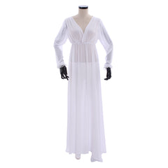 Elegant Halloweez Women's V-neck Long Sleeved A-LINE Evening Gown - Halloweez