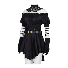 Grok Virtual Girlfriend Cosplay Costume Gothic Style Black Skirt Anime Game Roleplay Outfit for Cosplay Enthusiasts - Halloweez