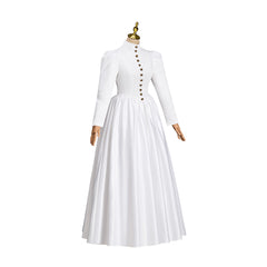 Elegant Victoria White Dress Cosplay Costume – Perfect for Anime & Game Enthusiasts - Halloweez