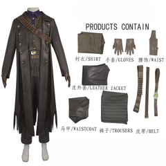 Fallout Season 1 The Ghoul Full Cosplay Costume Set for Halloween Cosplay Outfit - Halloweez
