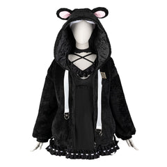 vtuber Houshou Marine Cosplay Costume Anime Game Hooded Women's Outfit for Autumn Winter - Halloweez