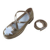 2092 Lace-up Hime Cosplay Shoes for Tanaka Hime Anime Cosplay and Performance - Halloweez