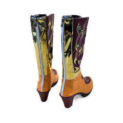 Golden Arknights 2D Cosplay Skadi the Corrupting Heart Sublimation Skin Cos Shoes 2D - Halloweez