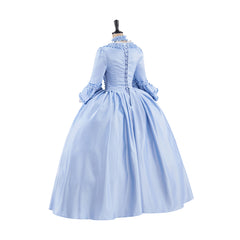 Rococo Light Blue Dress Cosplay Costume – Elegant & Detailed Anime Outfit - Halloweez