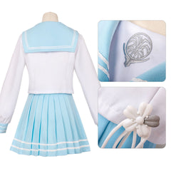 Naraka: Bladepoint Hutao Cosplay Costume for Women - JK Uniform Sailor Outfit Full Set - Halloweez