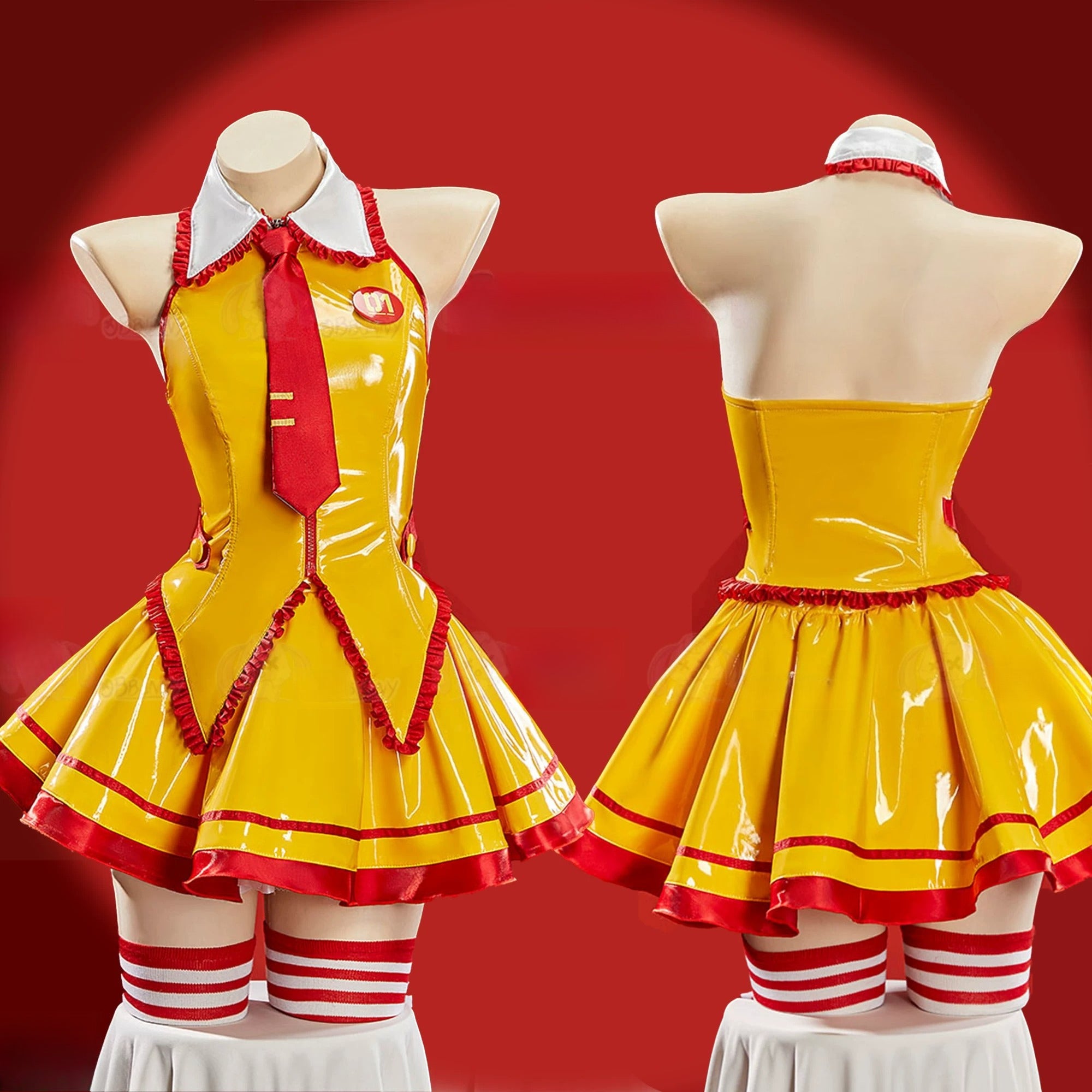 Hatsune Miku Mcdonald Fanart Cosplay Costume, Custom High-end for Halloween & Comic Con - Halloweez