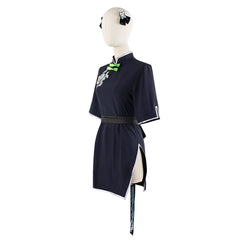 Blue Sunohara Shun Anime Cosplay Female Cheongsam - Blue Archive Cosplay Costume - Halloweez