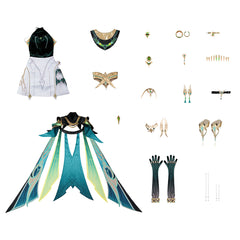 Genshin Impact Cosplay Costume - Complete Neuvillette Full Set with Accessories