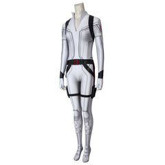 Black Widow Natasha White Suit Cosplay Costume, Custom High-end for Halloween & Comic Con - Halloweez
