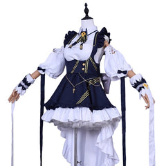 Azur Lane Heavy Cruiser Cheshire Cosplay Costume Full Set Cat Maid Outfit - Halloweez