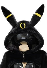 Umbreon Kigurumi Cosplay Bodysuit with Paws Hoodie Anime Costume - Halloweez