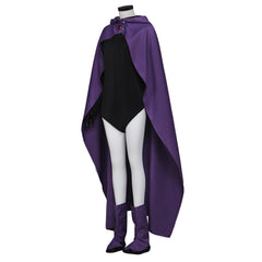 Halloweez Teen Titans Raven Cosplay Costume - Superhero Comic Cape & Unitard Outfit - Halloweez