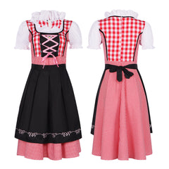 Munich Oktoberfest Maid Outfit Cosplay Costume Bavarian Ethnic Dress Beer Festival Clothing - Halloweez