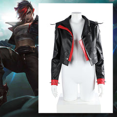 New Skin Halloweez Vi Cosplay Costume for LOL Season 2 Fans - Brawler Jacket for Women & Men - Halloweez