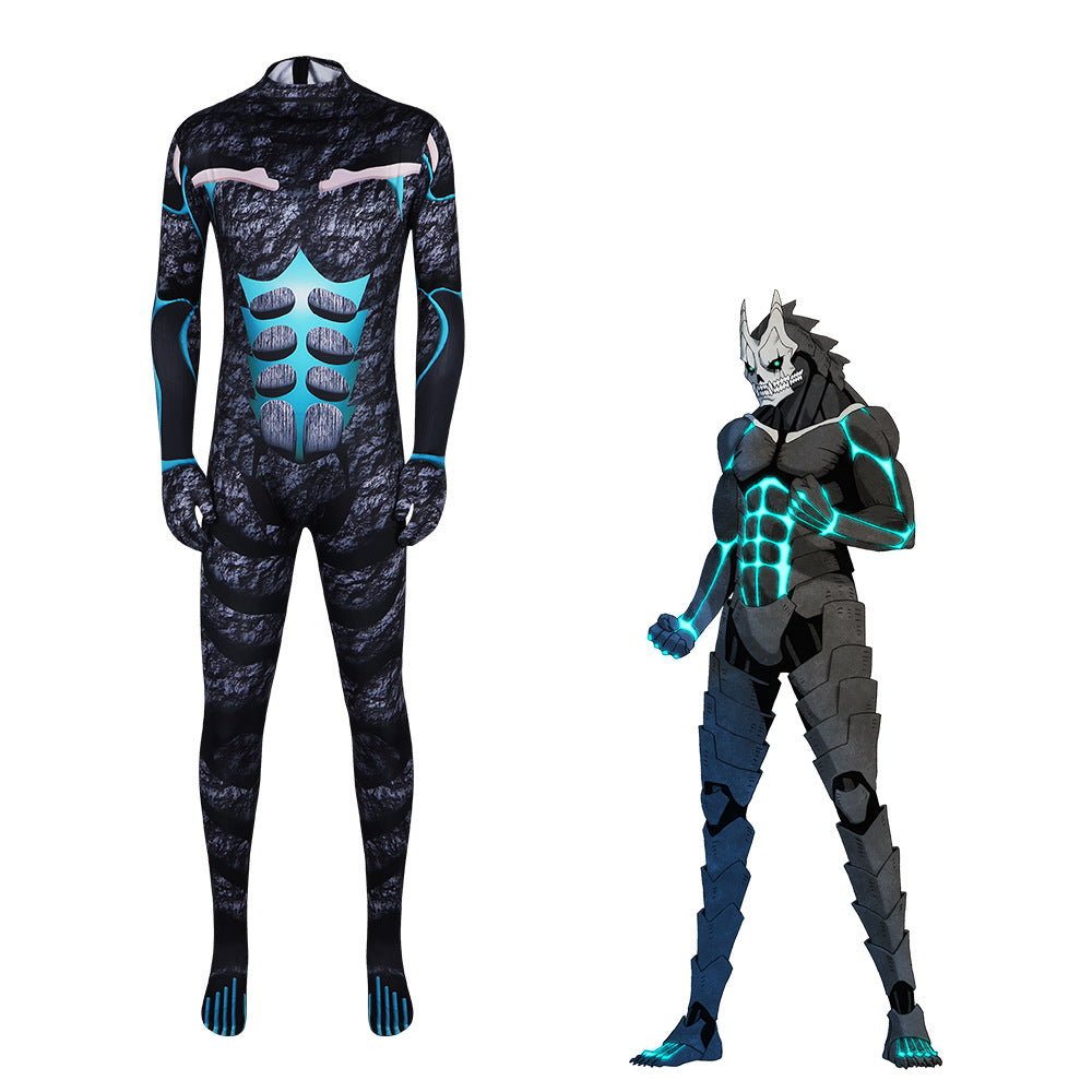 New Kaiju No. 8 Kafka Cosplay Costume Tight Bodysuit Battle Jumpsuit Halloween Cosplay Performance Outfit - Halloweez