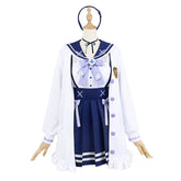 Virtual VTuber Minato Aqua Casual JK Sailor Cosplay Costume - Hololive Anime Outfit - Halloweez