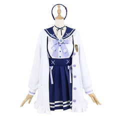 Virtual VTuber Minato Aqua Casual JK Sailor Cosplay Costume - Hololive Anime Outfit - Halloweez