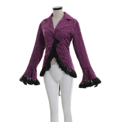 Halloweez Victorian Renaissance Retro Coat - Ladies Lace Jacket with Steampunk Style - Halloweez