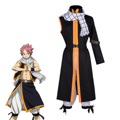 Fairy Tail Fire Dragon Natsu Cosplay Costume Anime Character Stage Performance Clothing - Halloweez