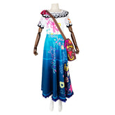 Magic House Cosplay Costume Mirabel Dress with Backpack for Kids and Adults - Halloweez