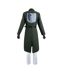 Attack on Titan Survey Corps Cosplay Costume Full Set Military Green Coat Cloak Robe - Halloweez