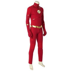 Embrace Your Inner Speedster with the Halloweez Barry Allen Flash Jumpsuit - Season 8 Inspired - Halloweez