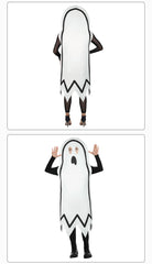 2025 New Halloween Ghost Cosplay Costume Scary Funny Print Stage Performance Outfit - Perfect for Cosplay, Halloween Parties, and Themed Events