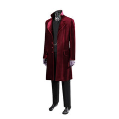 Halloweez 2023 Willy Wonka Red Cosplay Costume Inspired by Timothee Chalamet for Halloween - Halloweez
