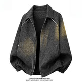 Men's Textured Lapel Jacket,Plus Size Trendy Casual Autumn Outerwear Custom