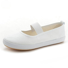 Halloweez Danganronpa 2 Mikan Tsumiki Cosplay Sneakers - White Sport Shoes for Gymnastics and Dance - Halloweez