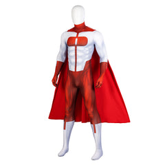 Halloweez Omni-Man Nolan Grayson Cosplay Jumpsuit Bodysuit Cloak Costume Superhero New - Halloweez