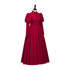 Edward Red Dress Cosplay Costume – High-Quality Anime-Inspired Outfit - Halloweez