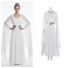 Princess Leia Organa A New Hope White Gown Full Costume Replica for Cosplay