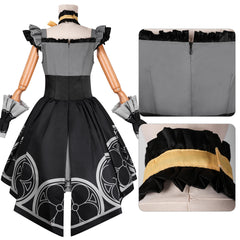 Blue Archive Iroha Mari Cosplay Costume Anime Maid Dress for Female - Halloweez