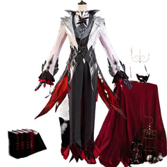 Halloweez Genshin Impact Arlecchino Cosplay Costume - Ideal for Fatui Harbinger Enthusiasts - Halloweez