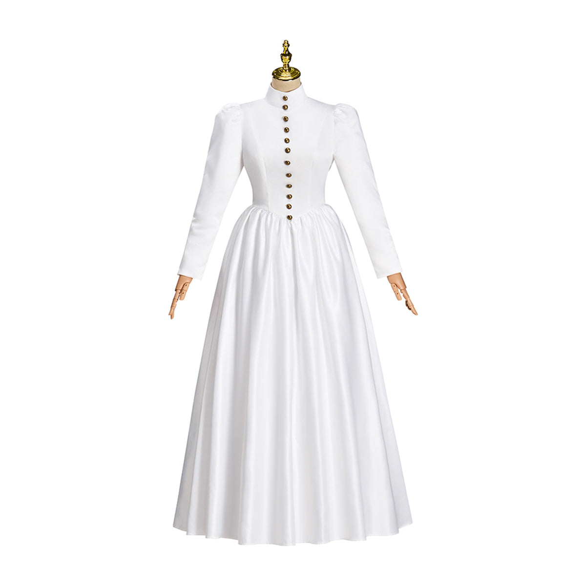 Elegant Victoria White Dress Cosplay Costume – Perfect for Anime & Game Enthusiasts - Halloweez