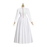 Elegant Victoria White Dress Cosplay Costume – Perfect for Anime & Game Enthusiasts - Halloweez