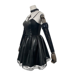 Death Note Misa Amane Black Suspender Skirt Halloween Lolita Dress Set - Cosplay Costume - Halloweez