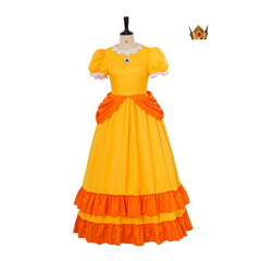 Stunning Rosalina Cosplay Dress with Crown - Halloween Daisy Princess Costume by Halloweez - Halloweez