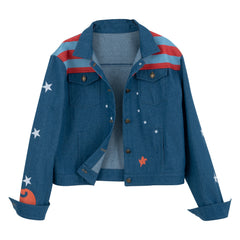 Halloweez America Chavez Denim Jacket – Marvel Multiverse Cosplay Costume, Halloween Attire - Halloweez