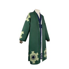 One Piece Wano Country Zoro Cosplay Yukata Kimono Japanese Anime Costume - Halloweez