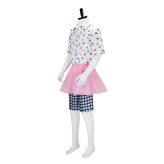 Ace Ventura Pink Dress Full Set Cosplay Costume Halloween Outfit - Halloweez