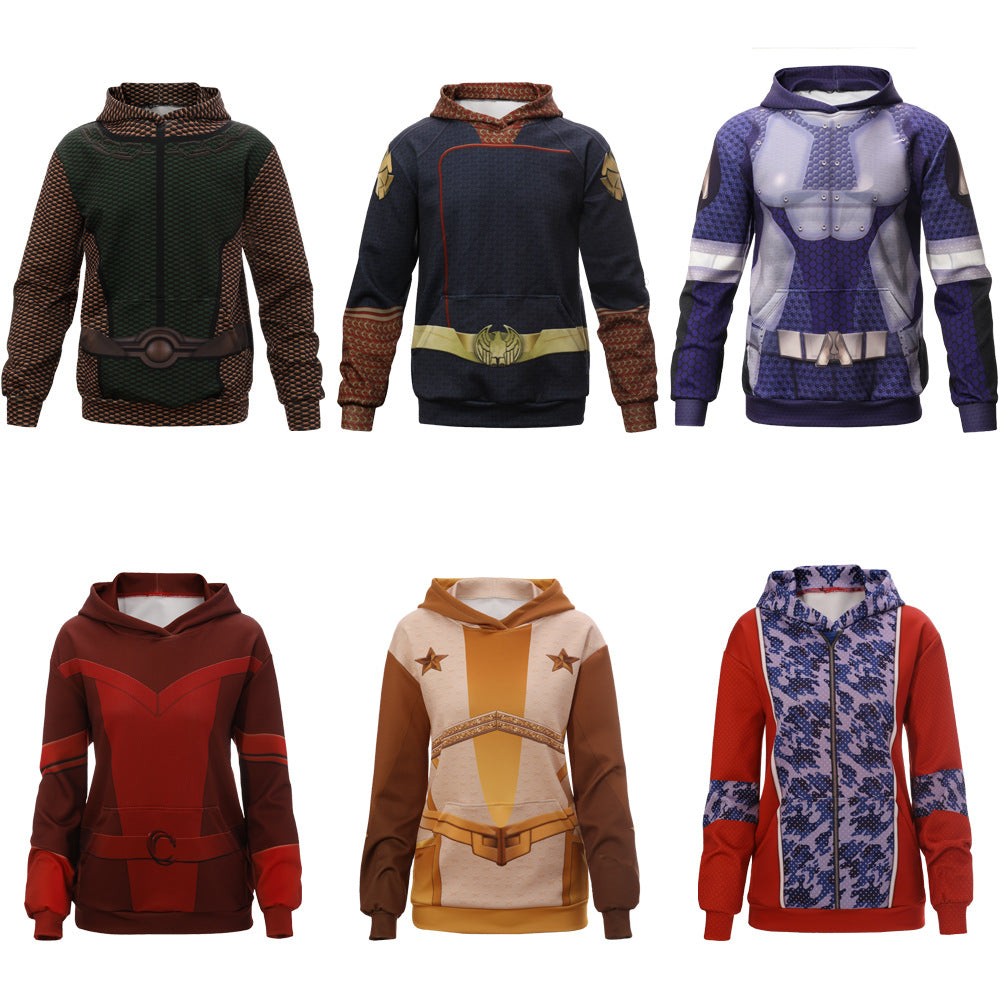 The Boys Cosplay Costume Homelander The Deep Starlight Hoodie for TV Show Fans - Halloweez
